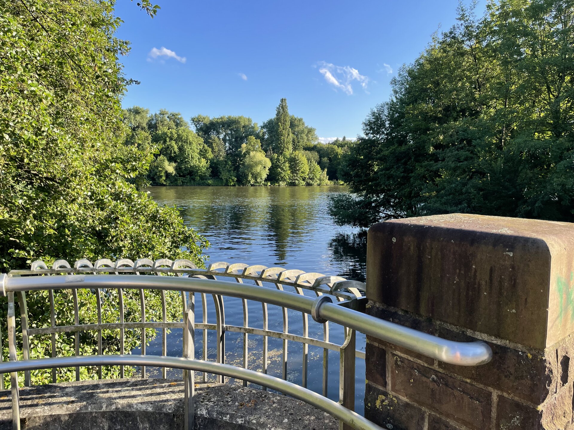 Mit dem Rad auf dem Grünen Ring in Hanau 